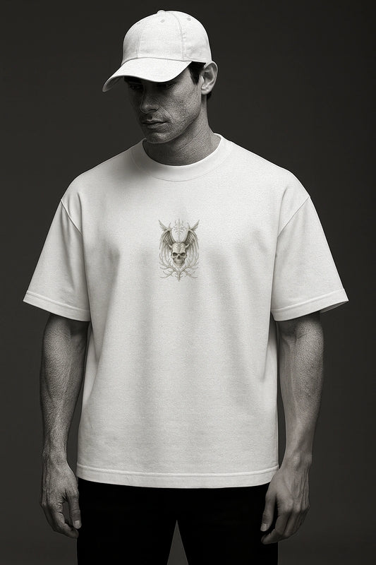 FALLEN CROWN WHITE OVERSIZED TSHIRT
