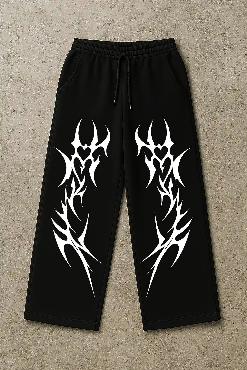 FANGS BLACK BAGGY PANTS