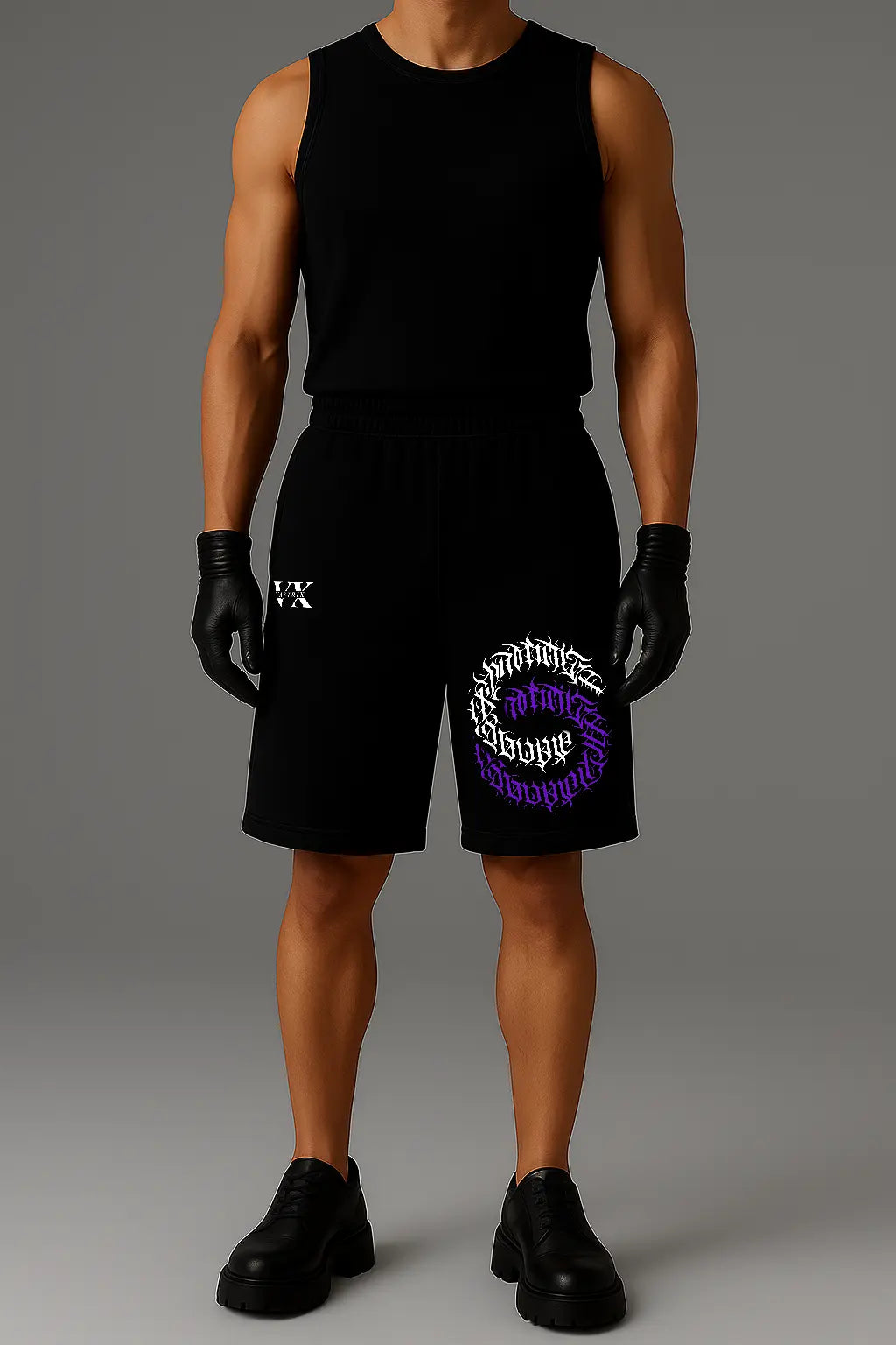 ECLIPSE UNISEX BLACK SHORTS