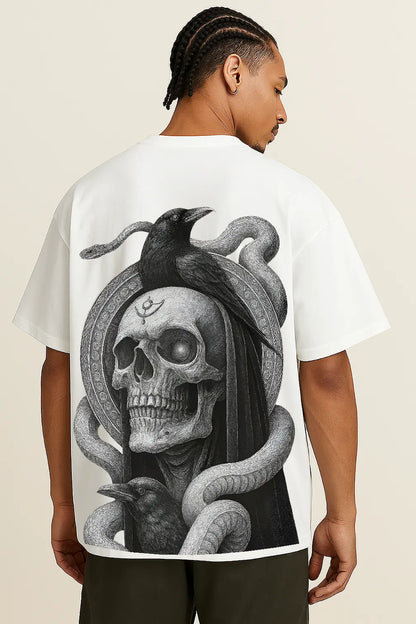 DEATHSEER OVERSIZED TSHIRT - WHITE