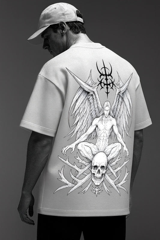 FALLEN CROWN WHITE OVERSIZED TSHIRT