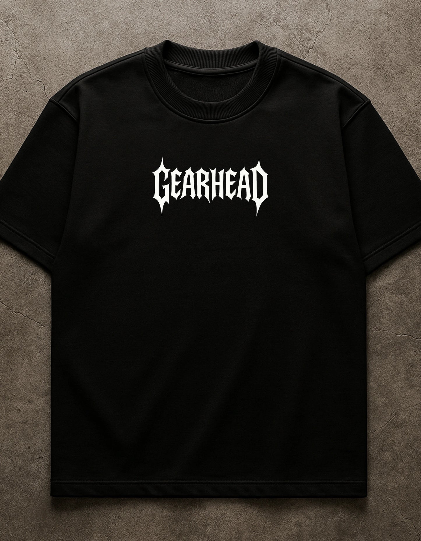 GEARHEAD OVERSIZED TSHIRT - BLACK