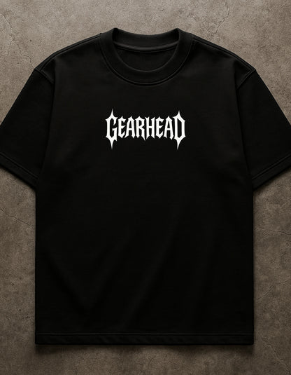 GEARHEAD OVERSIZED TSHIRT - BLACK