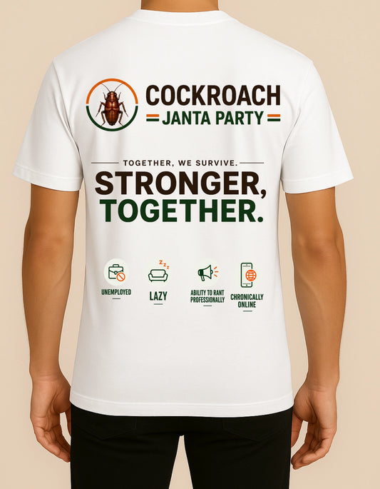 COCKROACH JANTA PARTY REGULAR TSHIRT