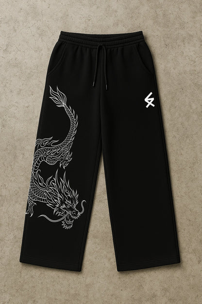 RYUU BLACK BAGGY PANTS