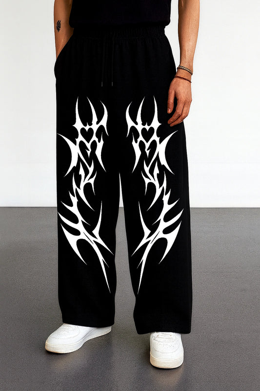 FANGS BLACK BAGGY PANTS