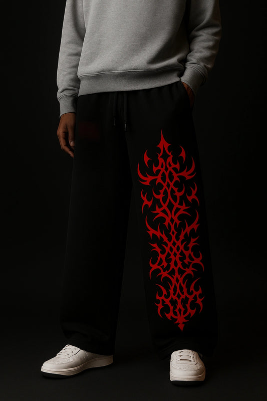 EMBER BLACK BAGGY PANTS