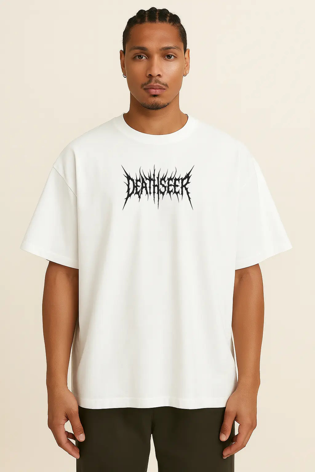 DEATHSEER OVERSIZED TSHIRT - WHITE