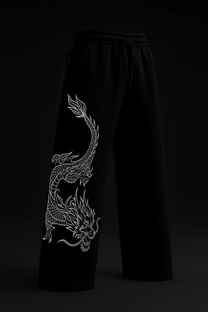 RYUU BLACK BAGGY PANTS