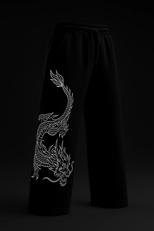 RYUU BLACK BAGGY PANTS