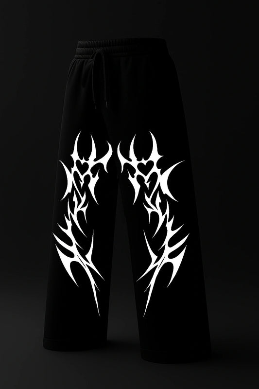 FANGS BLACK BAGGY PANTS