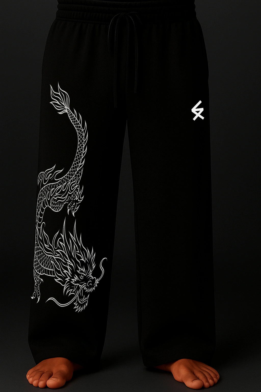 RYUU BLACK BAGGY PANTS