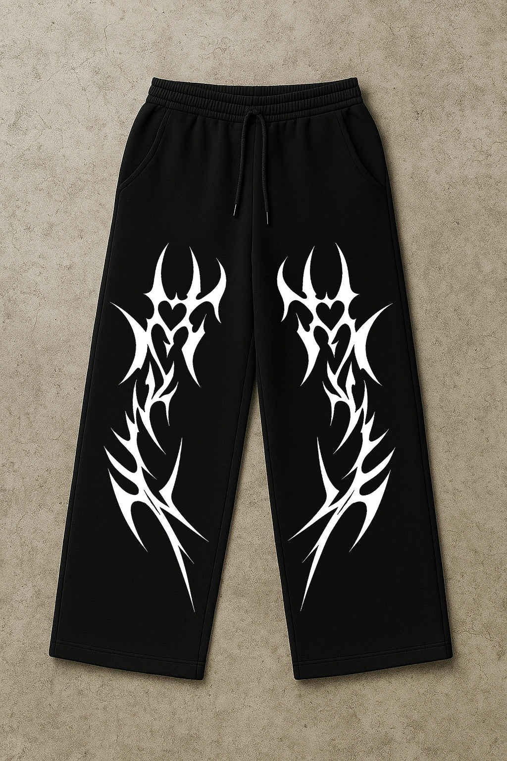 FANGS BLACK BAGGY PANTS