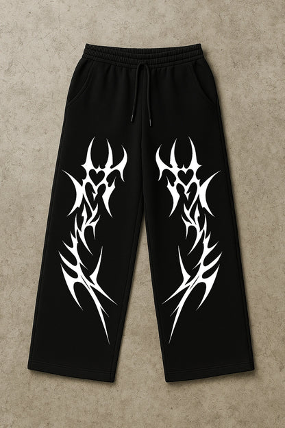 FANGS BLACK BAGGY PANTS