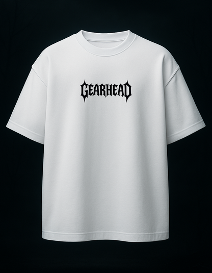 GEARHEAD OVERSIZED TSHIRT - WHITE