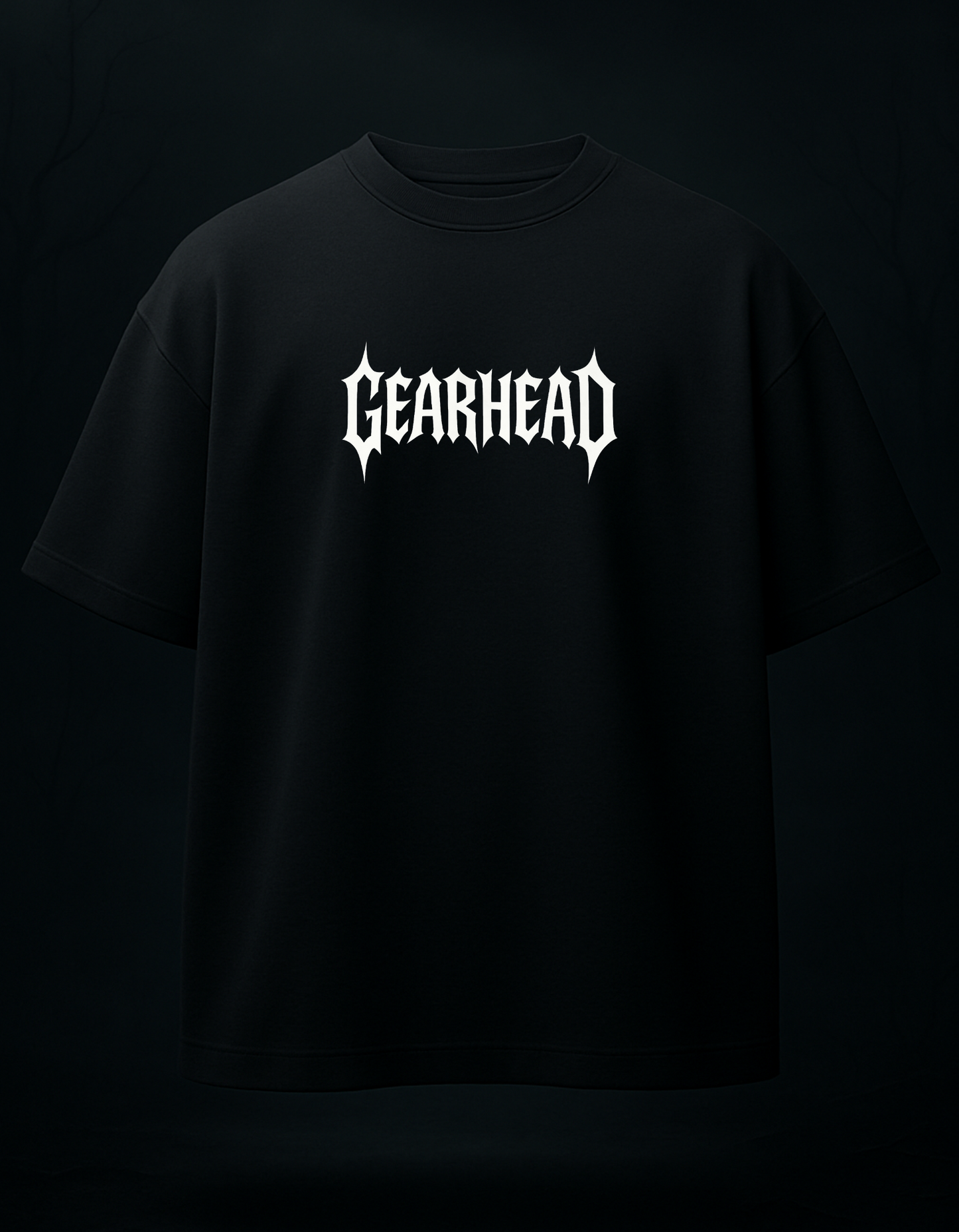 GEARHEAD OVERSIZED TSHIRT - BLACK