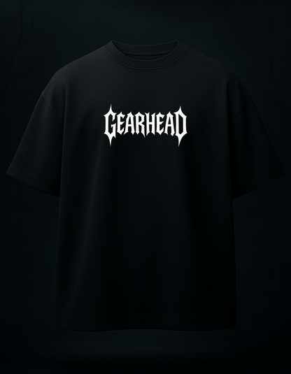 GEARHEAD OVERSIZED TSHIRT - BLACK
