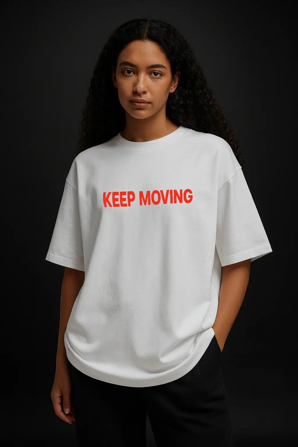 KEEP MOVING OVERSIZED TSHIRT