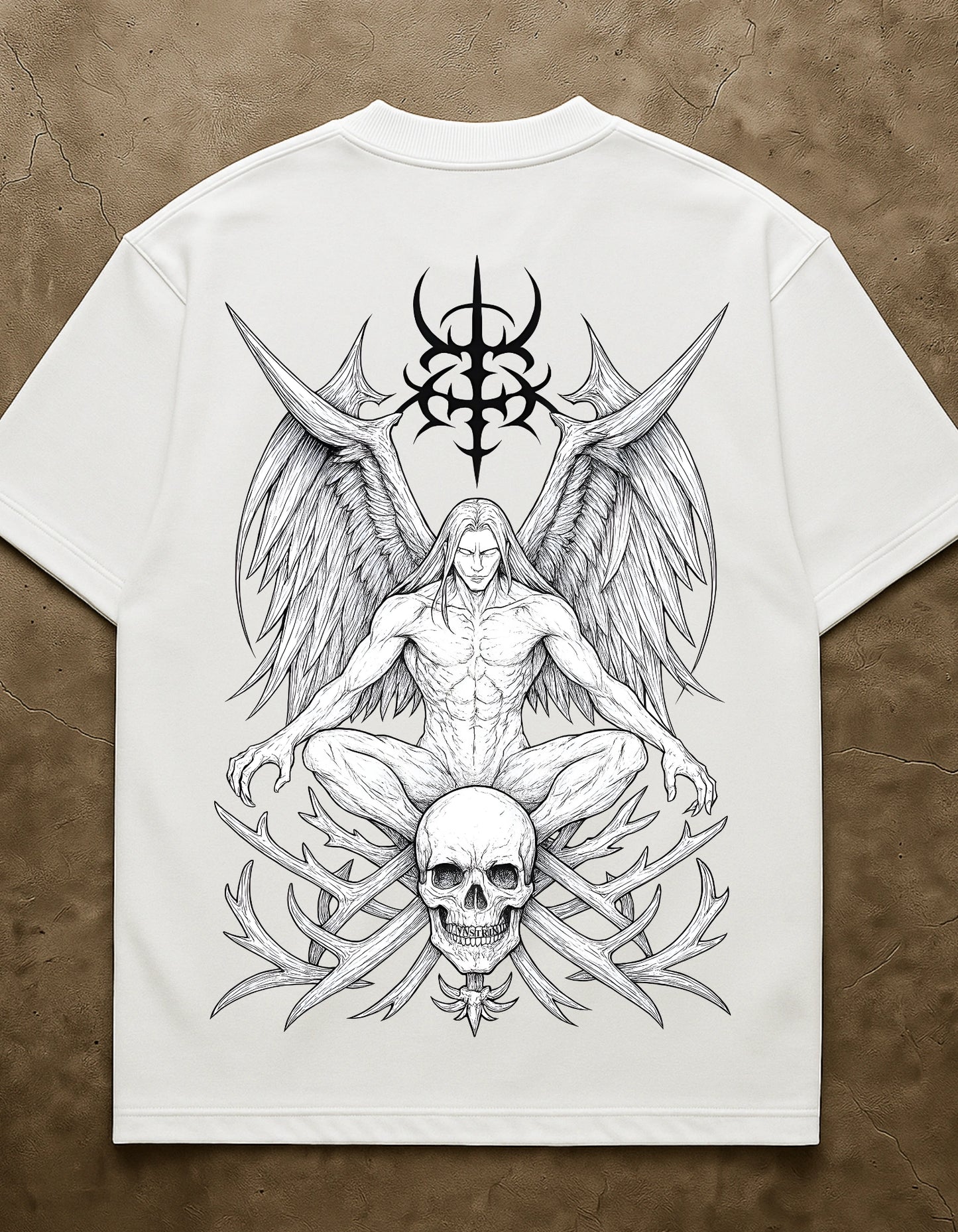 FALLEN CROWN WHITE OVERSIZED TSHIRT