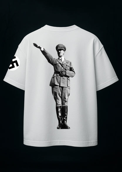 THE LAST SALUTE WHITE OVERSIZED TSHIRT