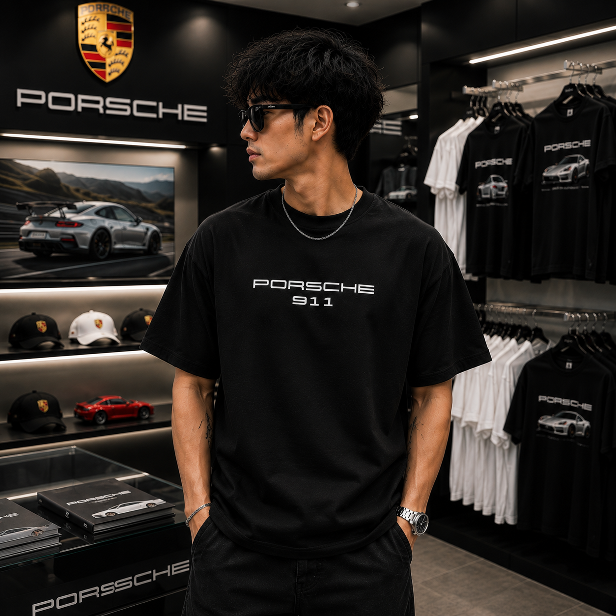 911 GT3 RS – Apex Heritage Oversized Tee - 240 GSM