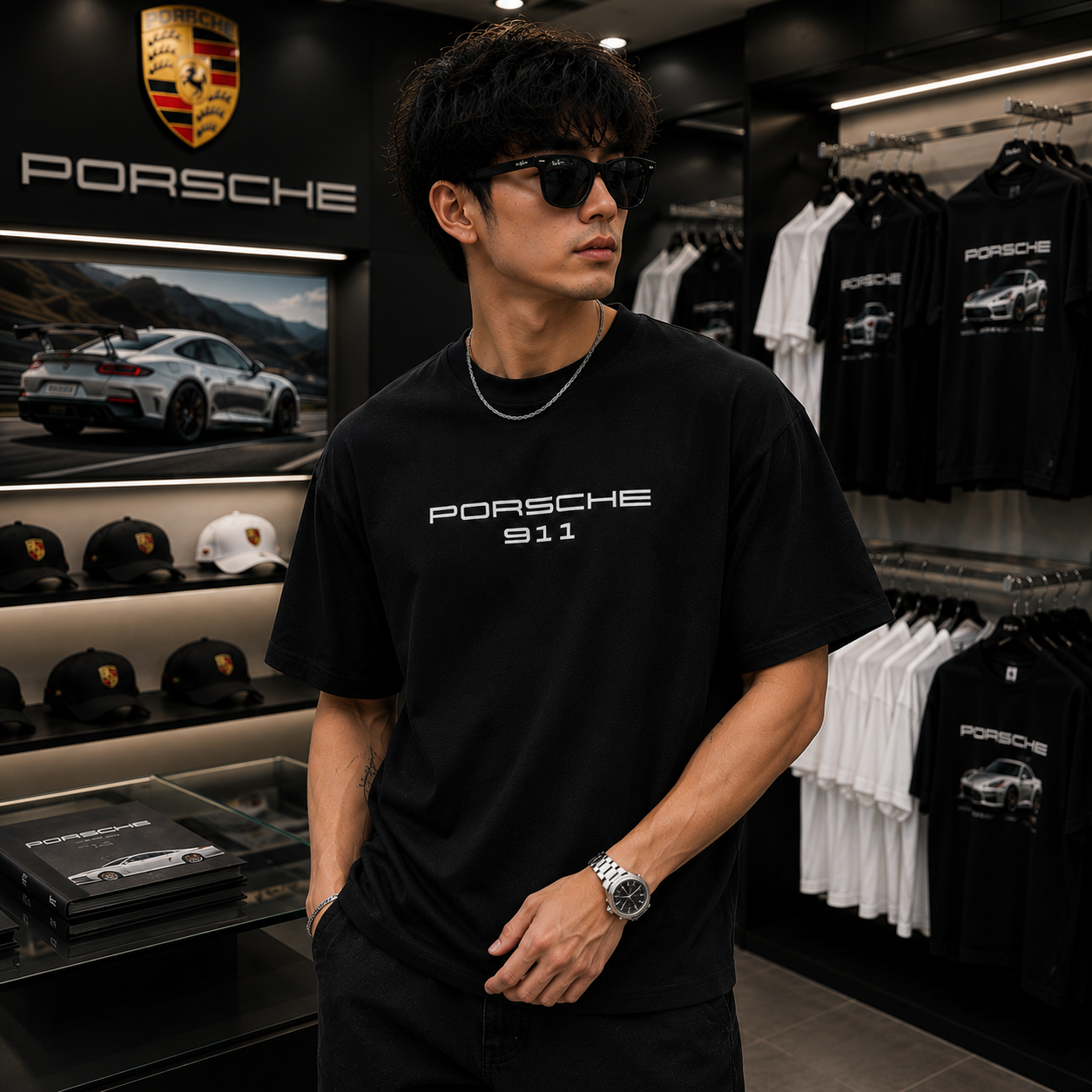 911 GT3 RS – Apex Heritage Oversized Tee - 240 GSM