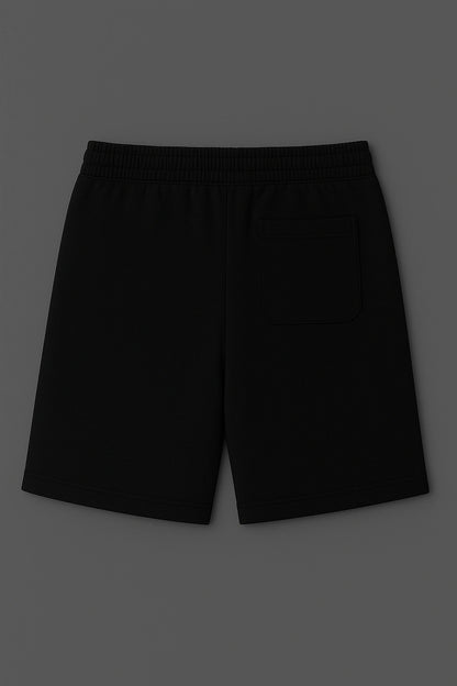 FLARE UNISEX BLACK SHORTS