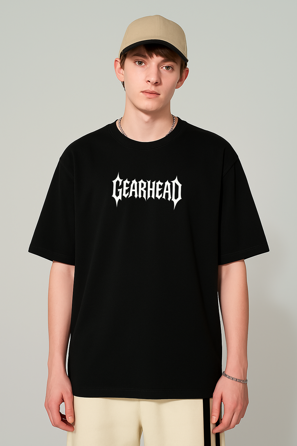 GEARHEAD OVERSIZED TSHIRT - BLACK