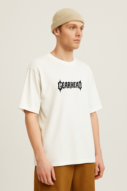 GEARHEAD OVERSIZED TSHIRT - WHITE
