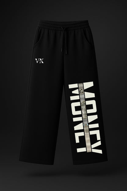 MONEY BLACK BAGGY PANTS
