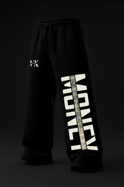MONEY BLACK BAGGY PANTS