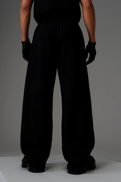 MONEY BLACK BAGGY PANTS