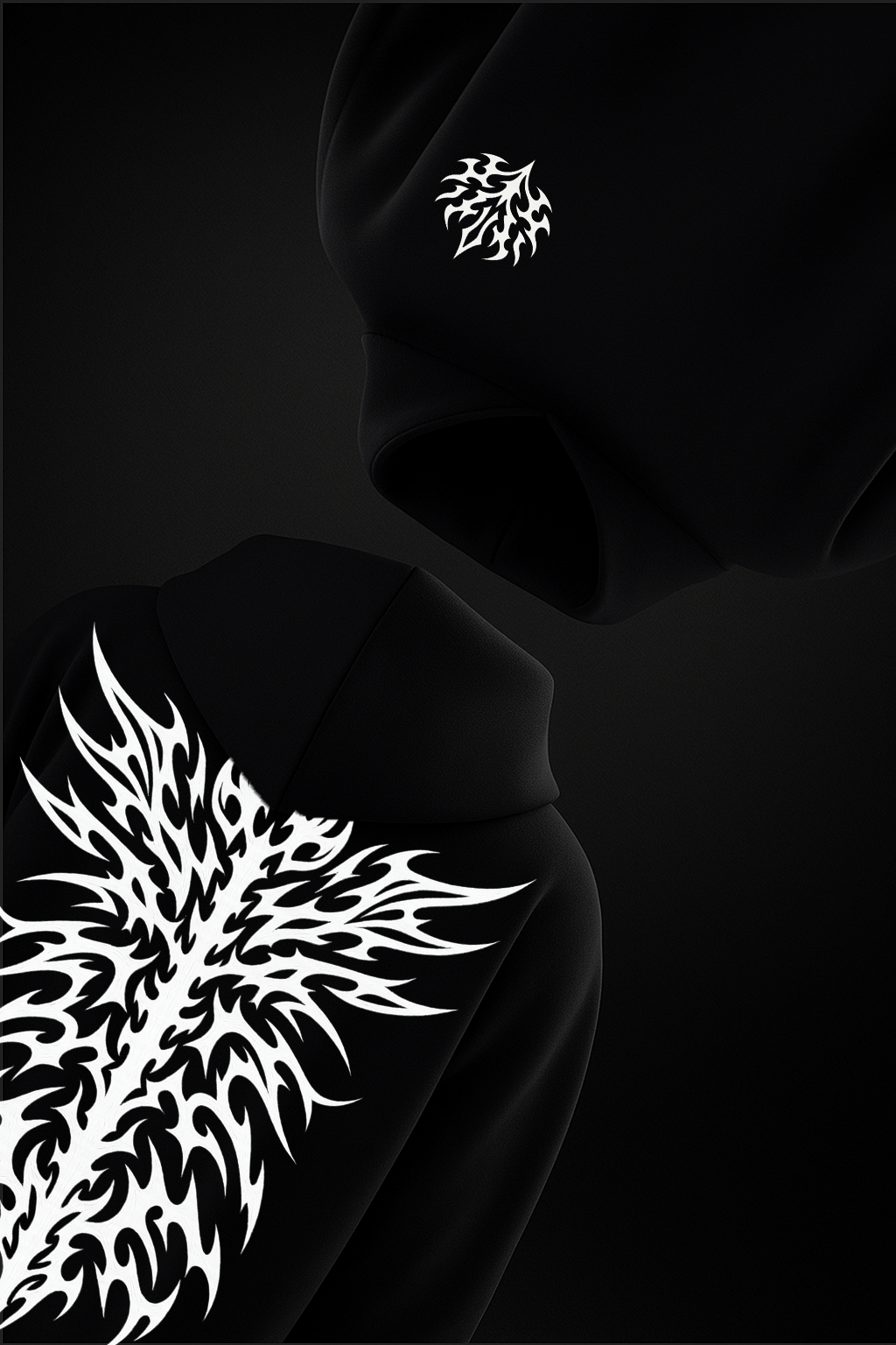 SPIRE - BLACK HOODIE